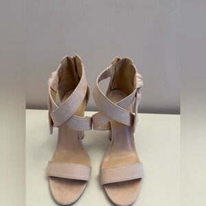 Charlotte Russe Blush Pink Strappy Heels